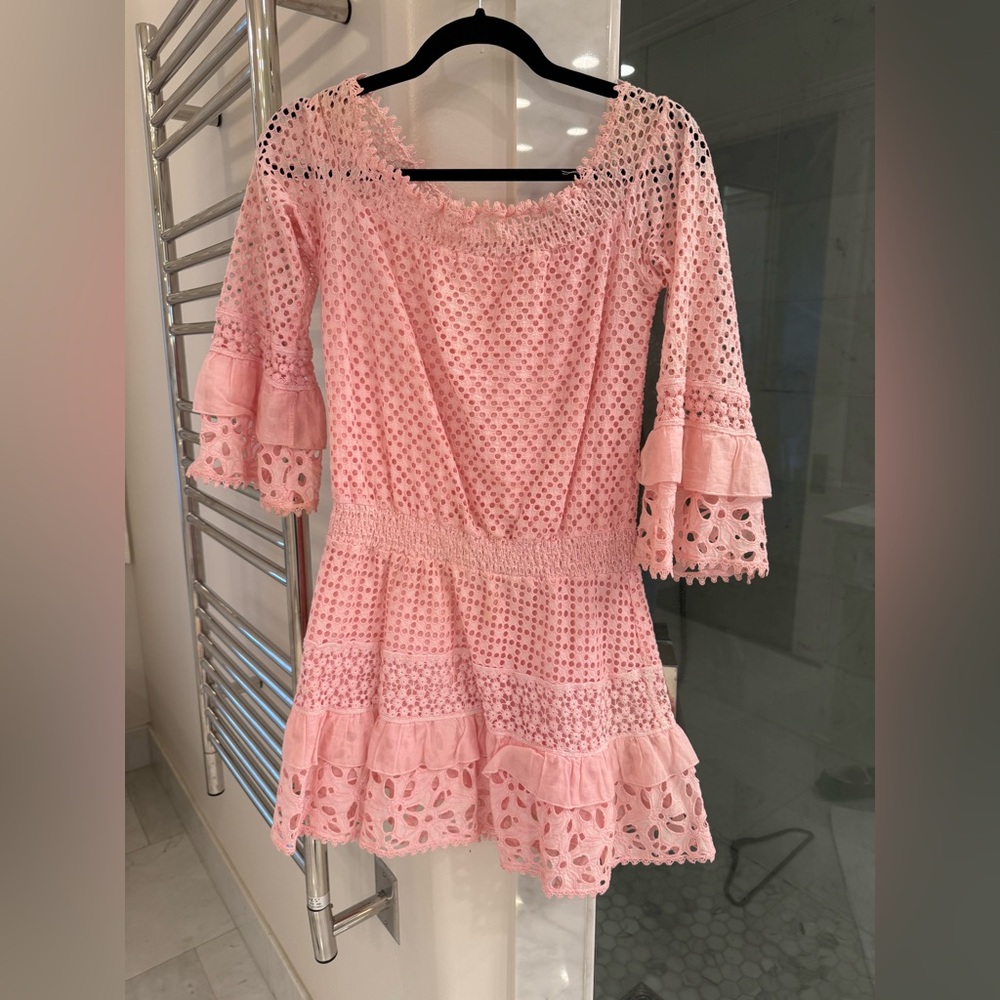 Temptation Positano Pink midi dress size small